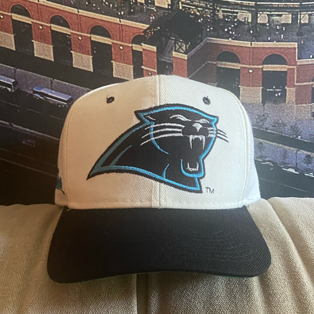 Vintage Carolina Panthers NFL Sports Specialties Wool Snapback Cap Hat 90s